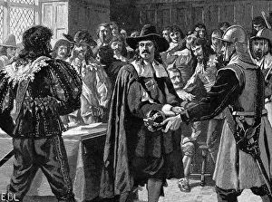 Ruler Prints: Oliver Cromwell Dissolves Parliament