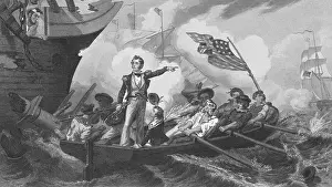 Lake Erie Prints: Oliver H. Perry Commanding Forces