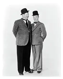 Lac0044 Prints: Oliver Hardy And Stan Laurel