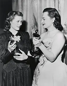 Olivia De Havilland and Cathy O'Donnell