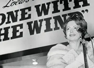 Olivia de Havilland Giving a Speech
