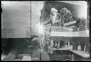 Olivia Langdon Loomis Christening a Dry Dock