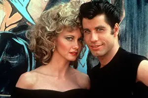 Olivia Newton John And John Travolta In Grease