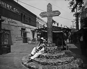 Sombrero Prints: Olvera Street Cross