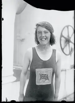 Olympian Hilda James Smiling on Liner