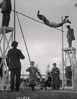 Antwerp Prints: Olympian Pole Vault Jumper in Action