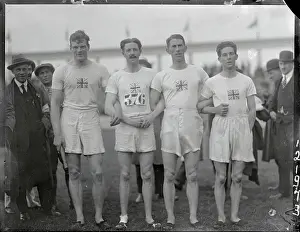 Antwerp Prints: Olympian Races Posing for The Camera