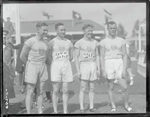 Antwerp Prints: Olympians Posing at Antwerp