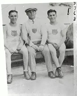 Olympic Champions Sitting Together for Camera
