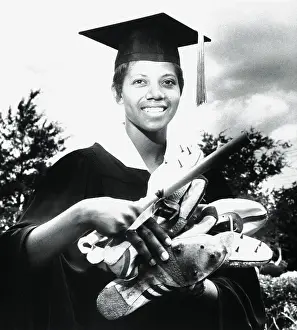 Olympic Gold Medal Winner Wilma Rudolph Graduating from College