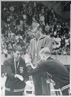 Olympic Racers on Award Stand