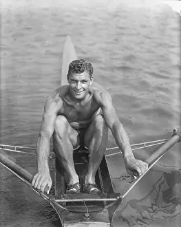 Sculling Prints: Olympic Sculler William G. Miller Rowing