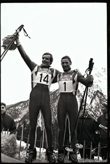 Grenoble Prints: Olympic Skiers Celebrating Their Victory