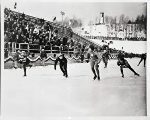 Olympic Speed Skating Finish