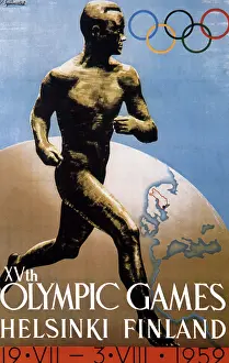 Sports Posters Prints: Olympic summer games Helsinki 1952