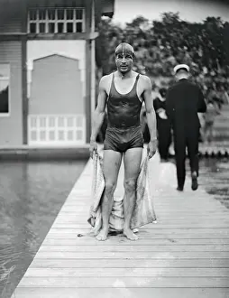 Antwerp Prints: Olympic Swimmer of 1920