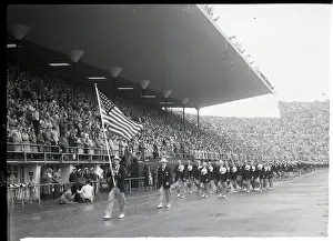 Helsinki Prints: Us Olympic Team Marching Into Stadium