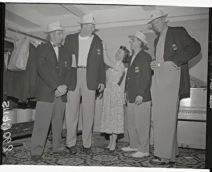 Olympic Uniforms Being Fitted by Tailor