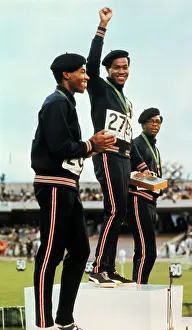Olympic Winners in Black Panthers Berets