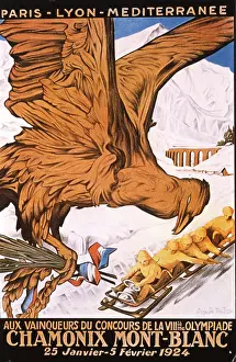 Sports Posters Prints: Olympic Winter Games Chamonix 1924