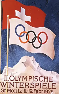 Sports Posters Prints: Olympic Winter Games St. Moritz 1928