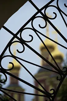 Wrought Iron Prints: Onion-domed Russian church