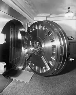 Security Prints: Open Bank Vault Door