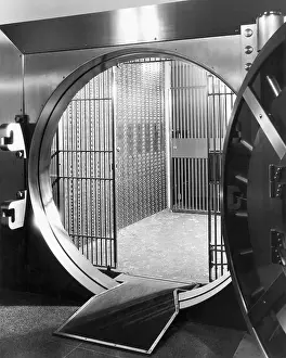 Security Prints: Open Bank Vault Door