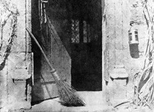 Broom Prints: The Open Door by William Henry Fox Talbot