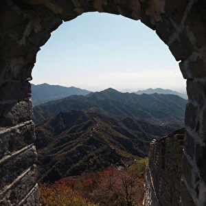 Images Dated 10th April 2016: opening along the mutianyu section of the great wall of china