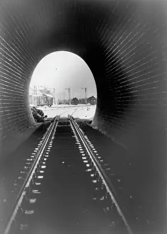 Railroads Prints: Opening of second Semmering tunnel 1952