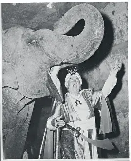 Loud Prints: Opera Singer Alongside Elephant
