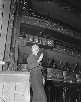 Opera Singer Maria Meneghini Callas Rehearsing at Metropolitan