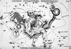 Mythological Theme Prints: Ophiuchus and Serpens