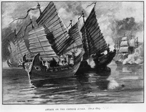 Landscape Vessel Ship Sailing Prints: The Opium War
