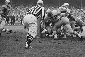 Opponents Tackling Jim Brown