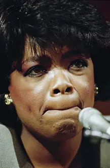 Witness Prints: Oprah Winfrey Testifying at Senate Hearing