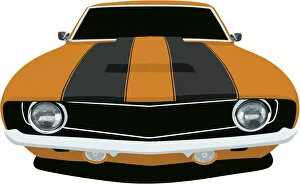 Images Dated 8th April 2018: Orange 1969 Camaro