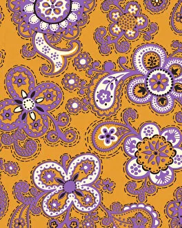 Floral Pattern Art Gallery: Orange Floral Pattern