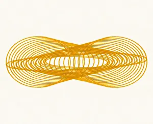 Orange Line Drawing