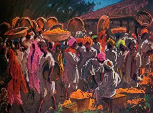 Carrying Prints: Orange Market, Bombay, c.1910 (1935)