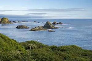 Oregon coast and offshore rocks