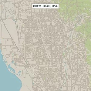 Utah Gallery: Orem Utah US City Street Map