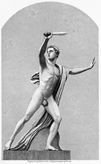 Myth Prints: Orestes/Engraving Of Sculpture