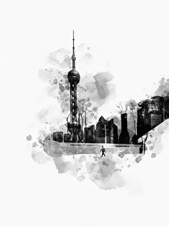 Oriental Pearl Tower with modern architecture background, Shanghai, China