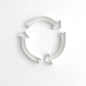 Images Dated 10th December 2014: Origami recycling sign