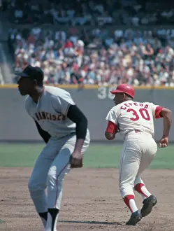 Orlando Cepeda Running to Base During Game