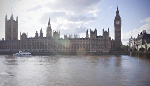 Cultural Image Gallery: Ornate buildings on urban river
