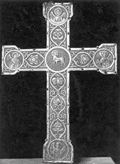 Ornate, Engraved German Metal Cross