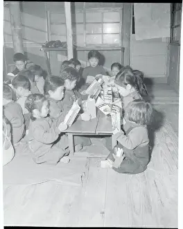 Orphanage Prints: Orphans Reading Books